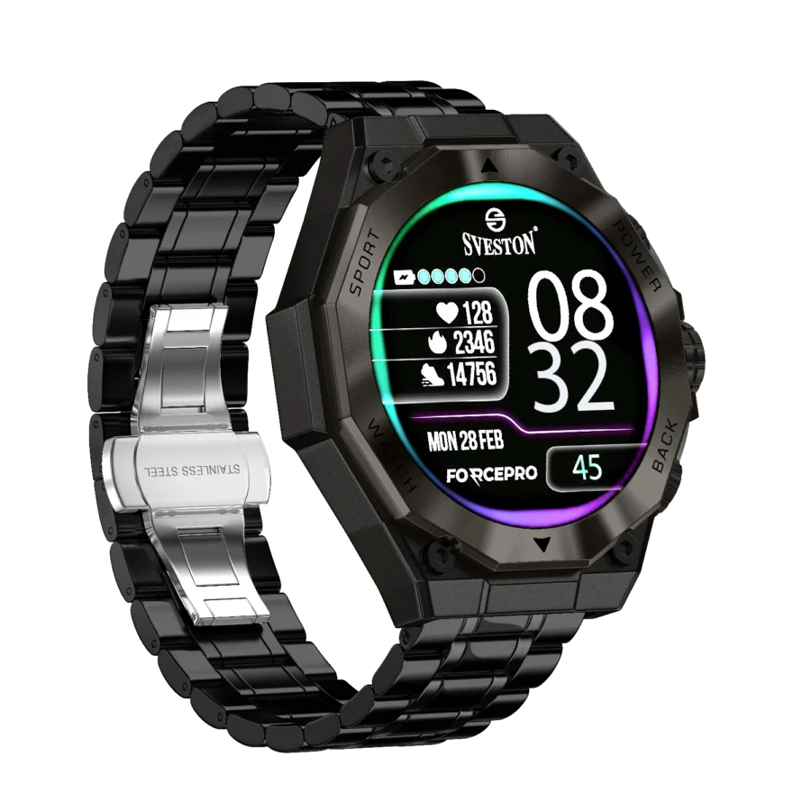 ForcePro Chain Smartwatch + Silicon Strap