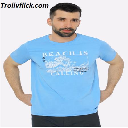 REGULAR GRAPHIC T-SHIRT SKY